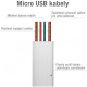 bílý, 120cm Micro USB kabel thumb_34893