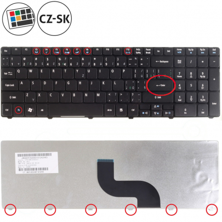 Acer Aspire 7540-1317 Tastatur