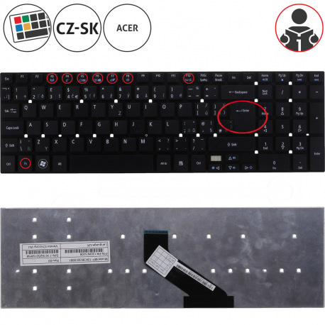 Acer Aspire E5-521G-47TB Tastatur
