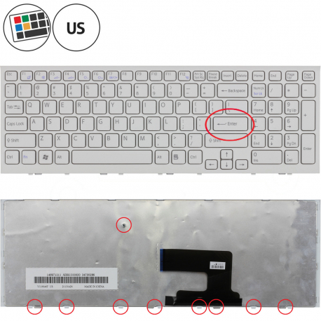 Sony Vaio VPC-EH2N1EB Klávesnice