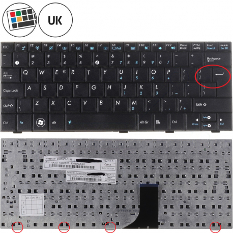 Asus Eee PC 1018pg Keyboard