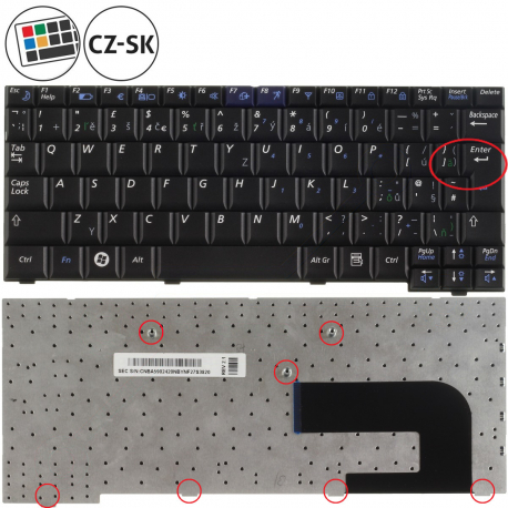 Samsung NP-N108 Klávesnica