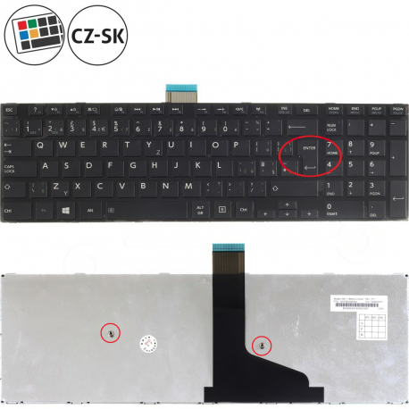 Toshiba Satellite C75D-A-10C Keyboard