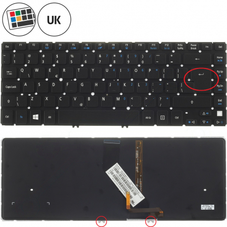 Copyright Terahertz s.r.o. Acer Aspire V7-482P keyboard