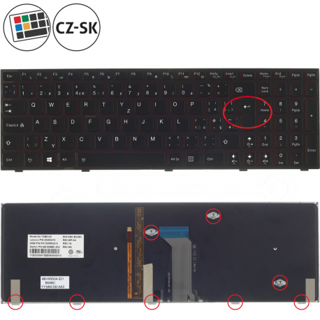 Copyright Terahertz s.r.o. Lenovo IdeaPad Y510G klávesnica