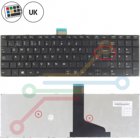 Toshiba Satellite C75-A-100 Tastatur