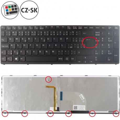 Sony Vaio SVE1511Q1EB Keyboard