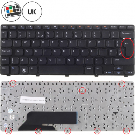 Copyright Terahertz s.r.o. Dell Inspiron 174T2 klávesnice