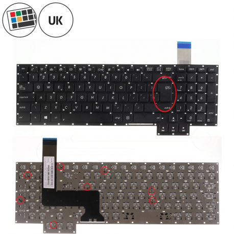 Asus G750J Klávesnice