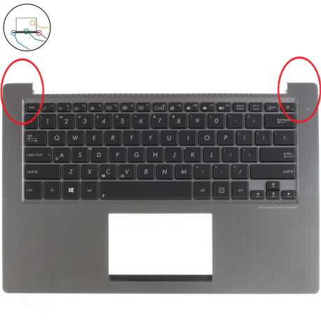 Asus UX32VD Klávesnice s palmrestem