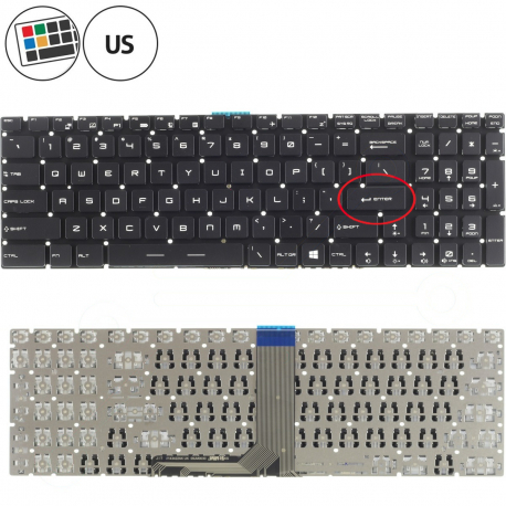 MSI GL72 6QD-028XCZ Keyboard