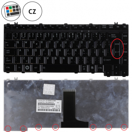 Toshiba Satellite M200 Klávesnica