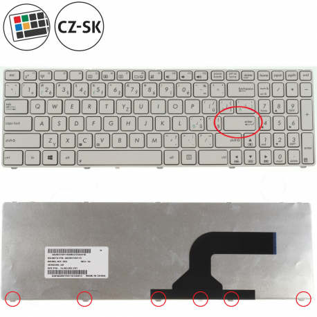 Asus UL50VG Klávesnica