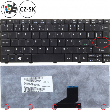 Acer Aspire One ZE6 Keyboard