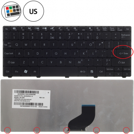 Acer Aspire One D255-2CCC Tastatur