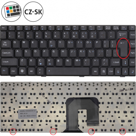 Asus X20SG Klávesnica