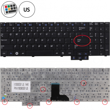 Samsung NP-RV510-S02DE Keyboard