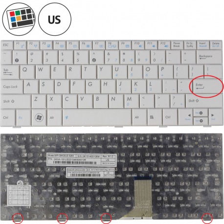 Asus Eee PC 1008HAG Tastatur