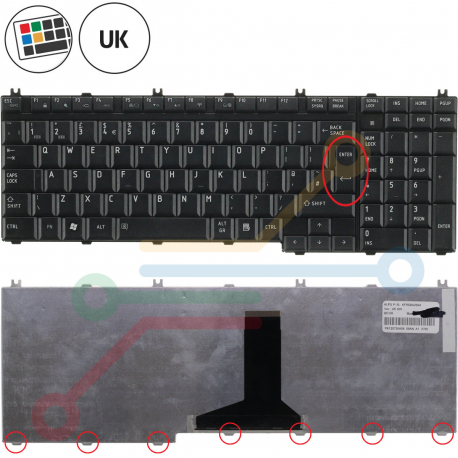 Toshiba Satellite X205 Keyboard