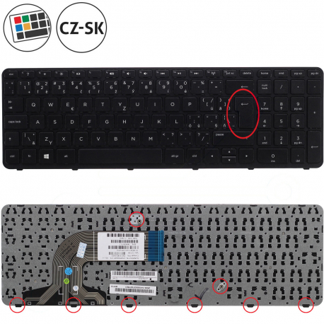 HP Pavilion 15-r016ns Klávesnica
