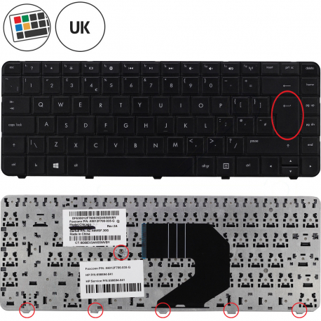 HP Pavilion g6-1303sk Klávesnica