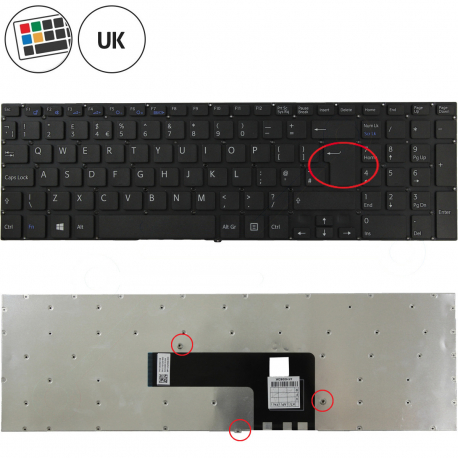 Sony Vaio SVF15NE2ES Klávesnice