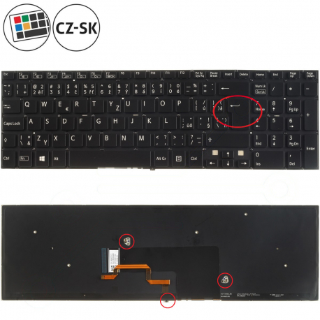 Sony Vaio SVF1532J1EW Klávesnice