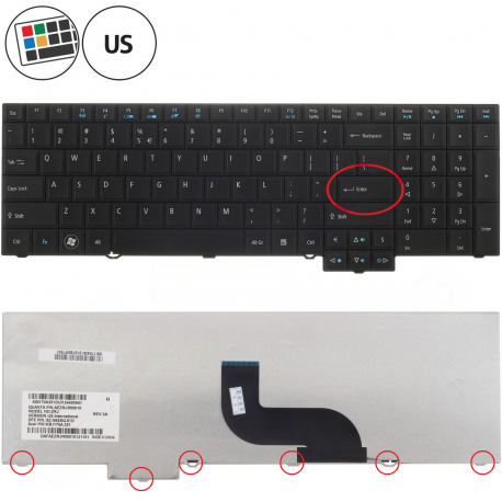 Acer TravelMate 8573T Tastatur