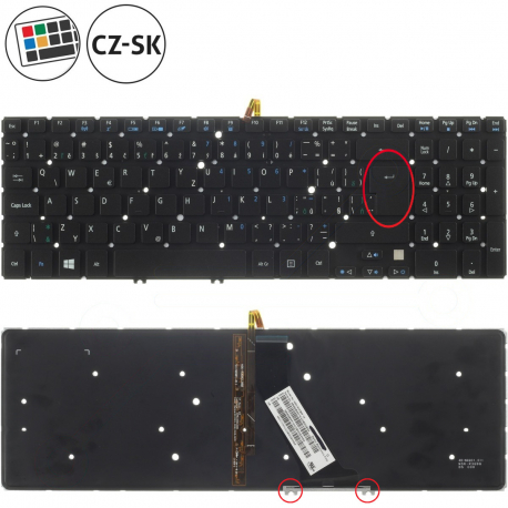 Acer Aspire F5-573T Klávesnice