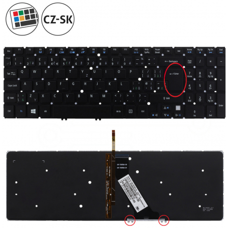 Acer Aspire V5-571PGB Klávesnica