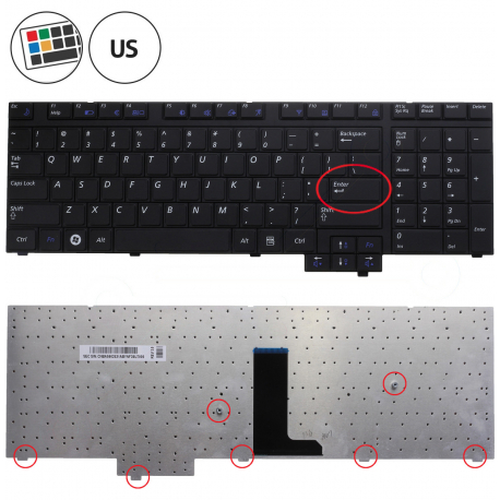 Samsung NP-R730CE Klávesnica