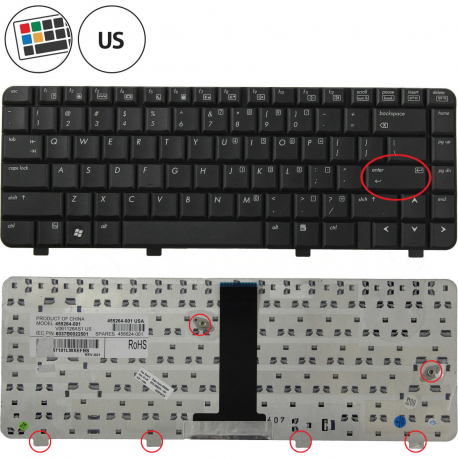  HP Compaq 6720t tastatur