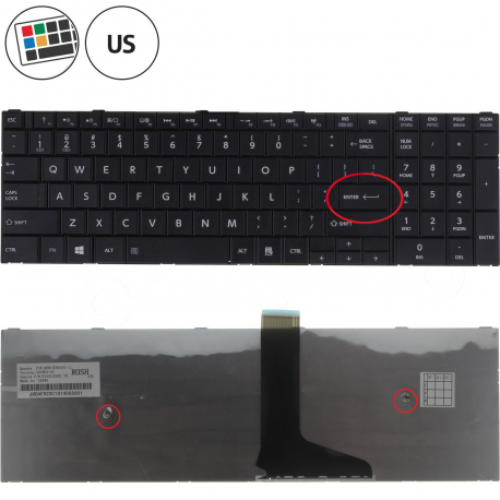 Toshiba Satellite Pro C50-A-1MR Keyboard