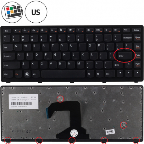 Copyright Terahertz s.r.o. Lenovo IdeaPad S400 Touch klávesnice