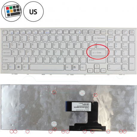 Sony Vaio VPC-EL13FXB Klávesnice