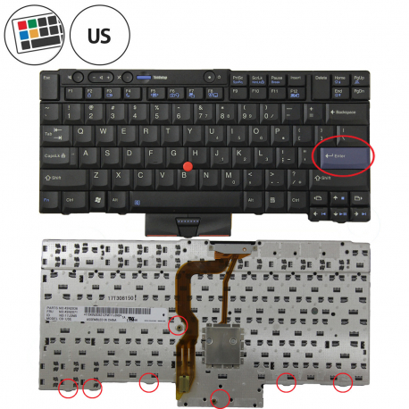 Lenovo ThinkPad T410si Klávesnice
