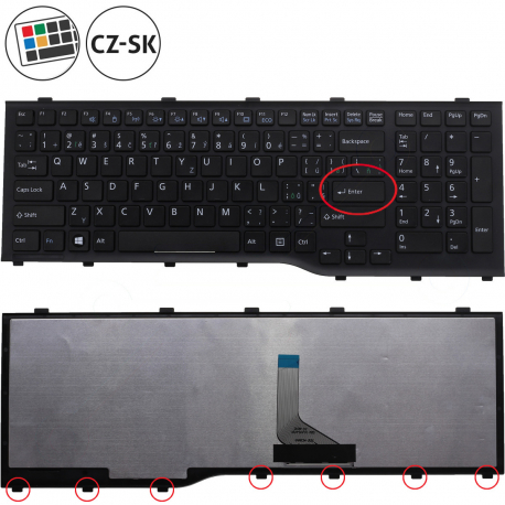 Fujitsu Siemens LIFEBOOK AH562 Klávesnica