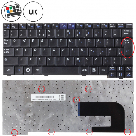 Copyright Terahertz s.r.o. Samsung NP-N140 klávesnica