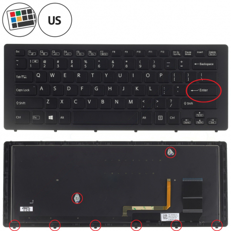 Sony Vaio SVF15N15CDB Keyboard