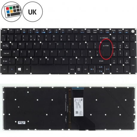 Acer Aspire E5-573TG Klávesnica