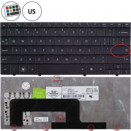HP Mini 1103TU Klávesnica