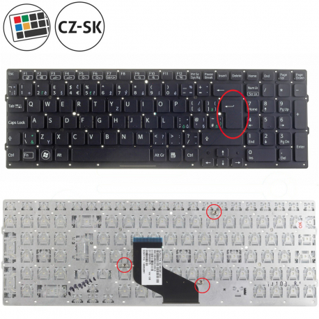 Sony Vaio VPC-F22FGXB Klávesnica