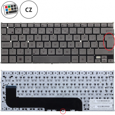 Asus ZenBook UX21E Klávesnice