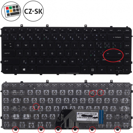 HP ENVY Sleekbook 6-1010eb Keyboard