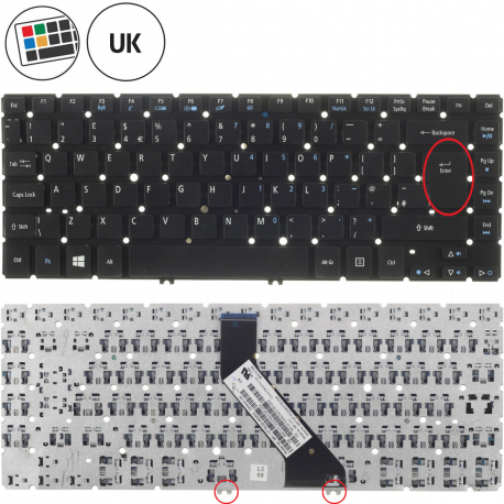 Acer Aspire V7-482PG-54206G52tii Keyboard