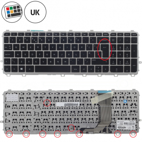 Copyright Terahertz s.r.o. HP ENVY 17-j053EA klávesnica