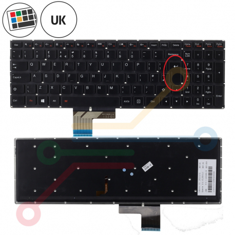 Lenovo Y50-70AM-IFI(U) Erazer Klávesnica