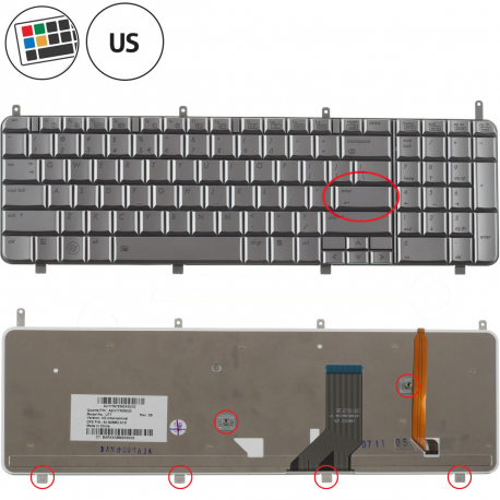 Copyright Terahertz s.r.o. HP HDX18-1080EG klávesnica