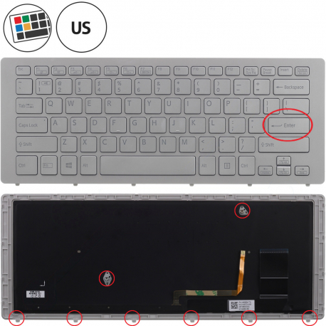 Copyright Terahertz s.r.o. Sony Vaio SVF15N1C5E klávesnice