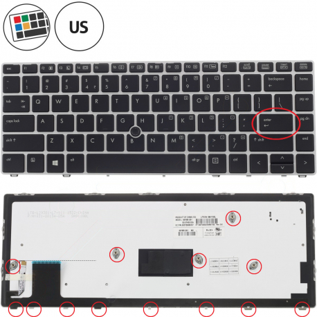 Copyright Terahertz s.r.o. HP EliteBook Folio 9470m klávesnice